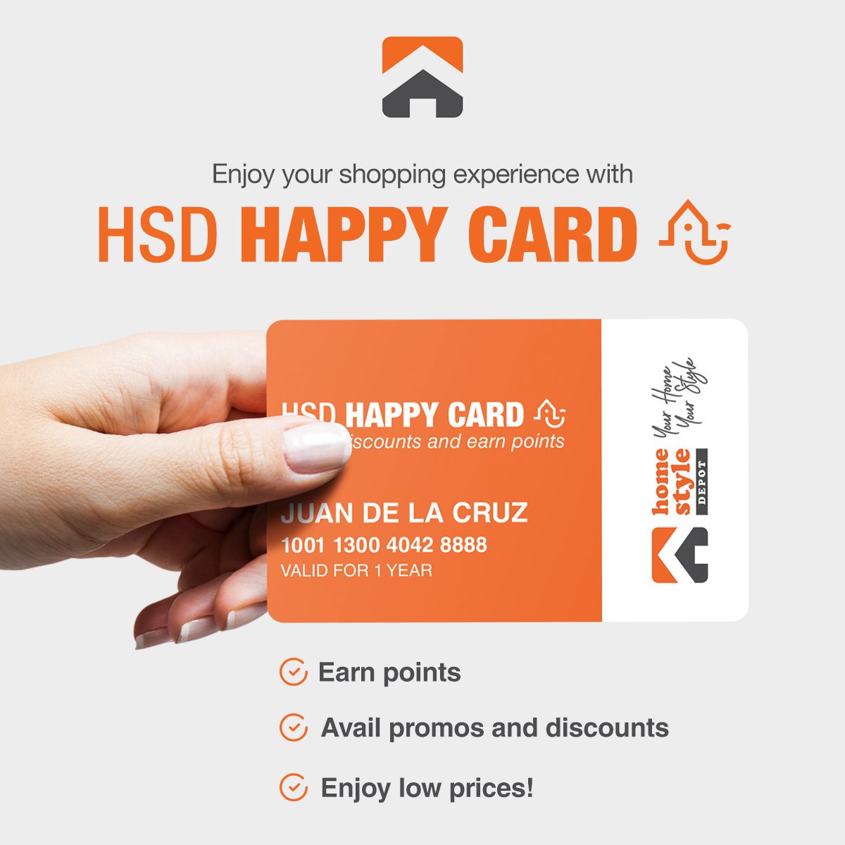 Advantage Card HomeStyle Depot Happy Card Home Style Depot